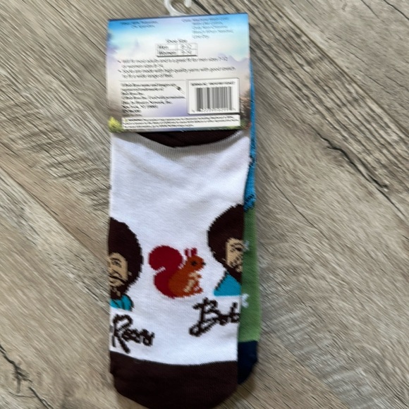 Unisex Socks - Bob Ross 2 pairs low cut new - Picture 3 of 3